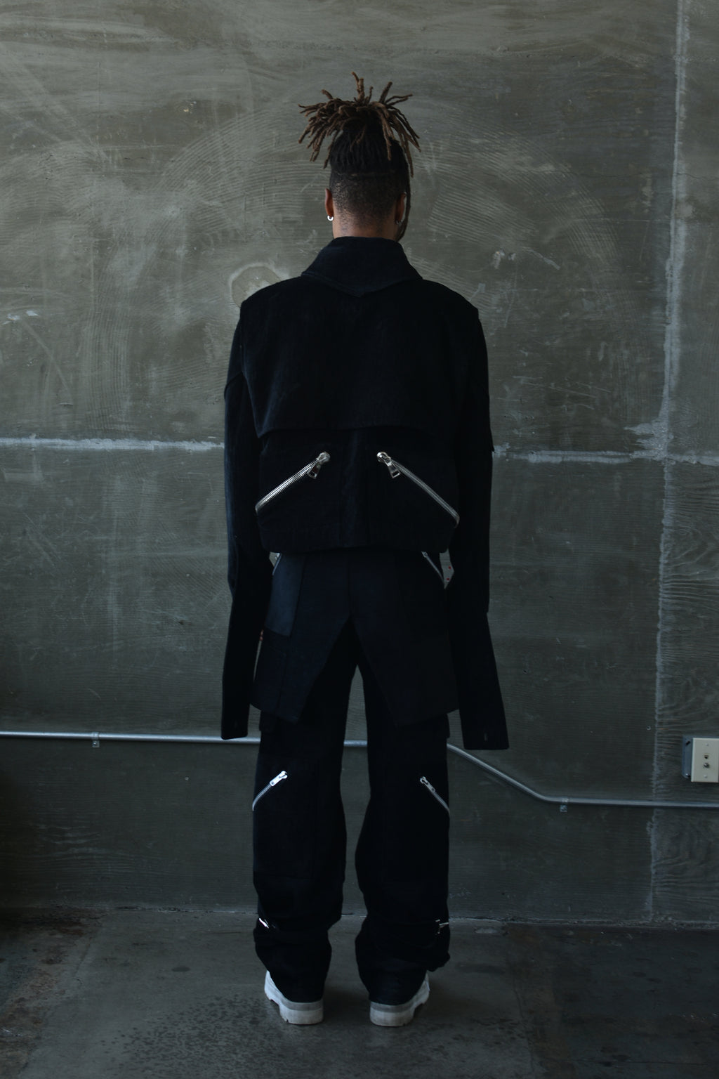 2V Layered Knife Zip Overcoat