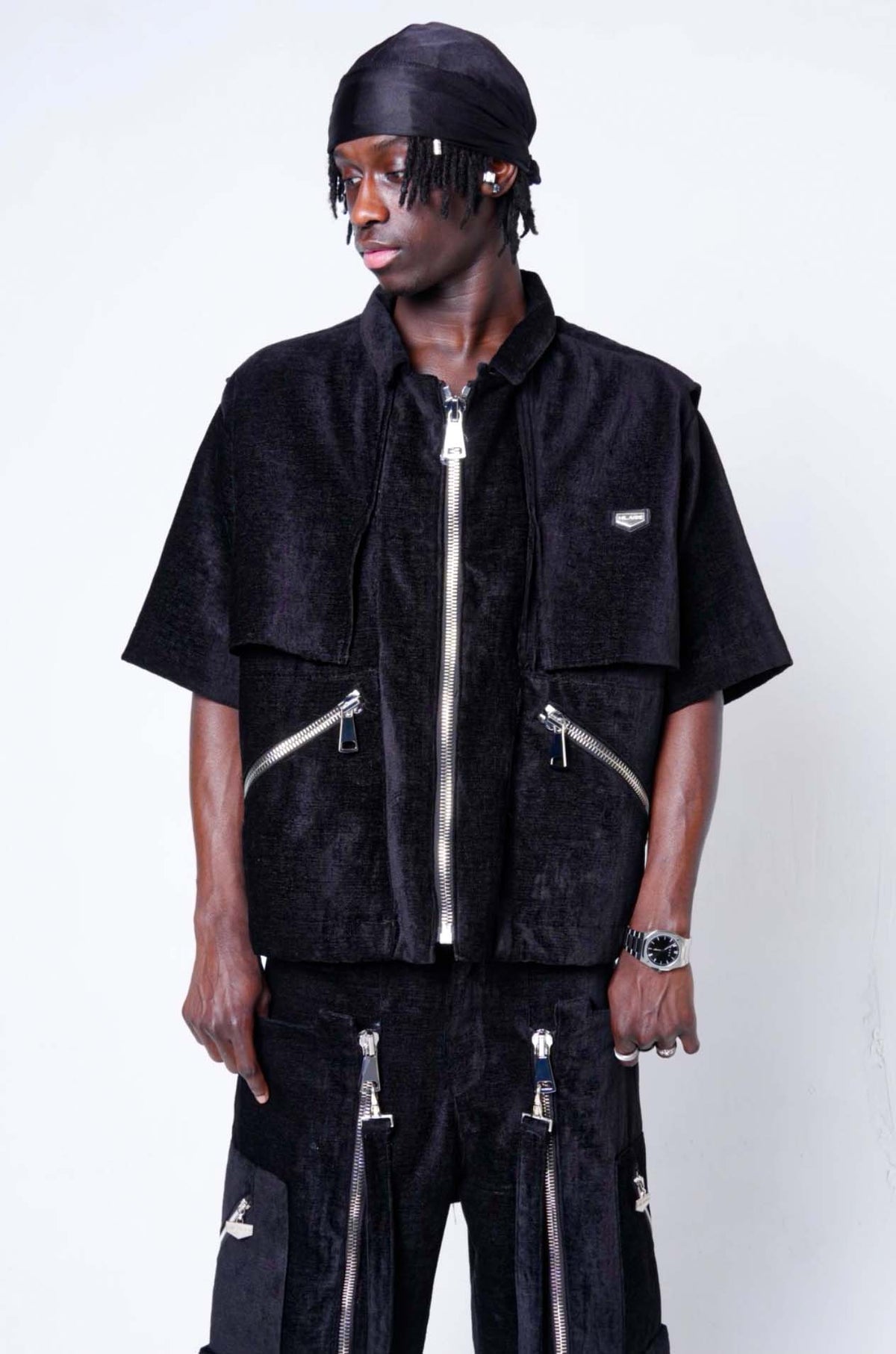 Zip Layered Overshirt