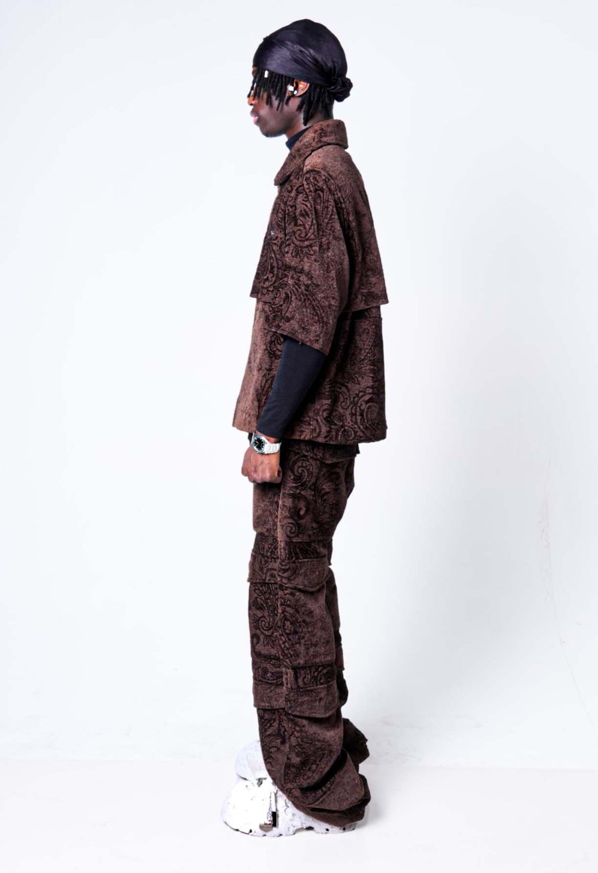 Jacquard Layered Overshirt